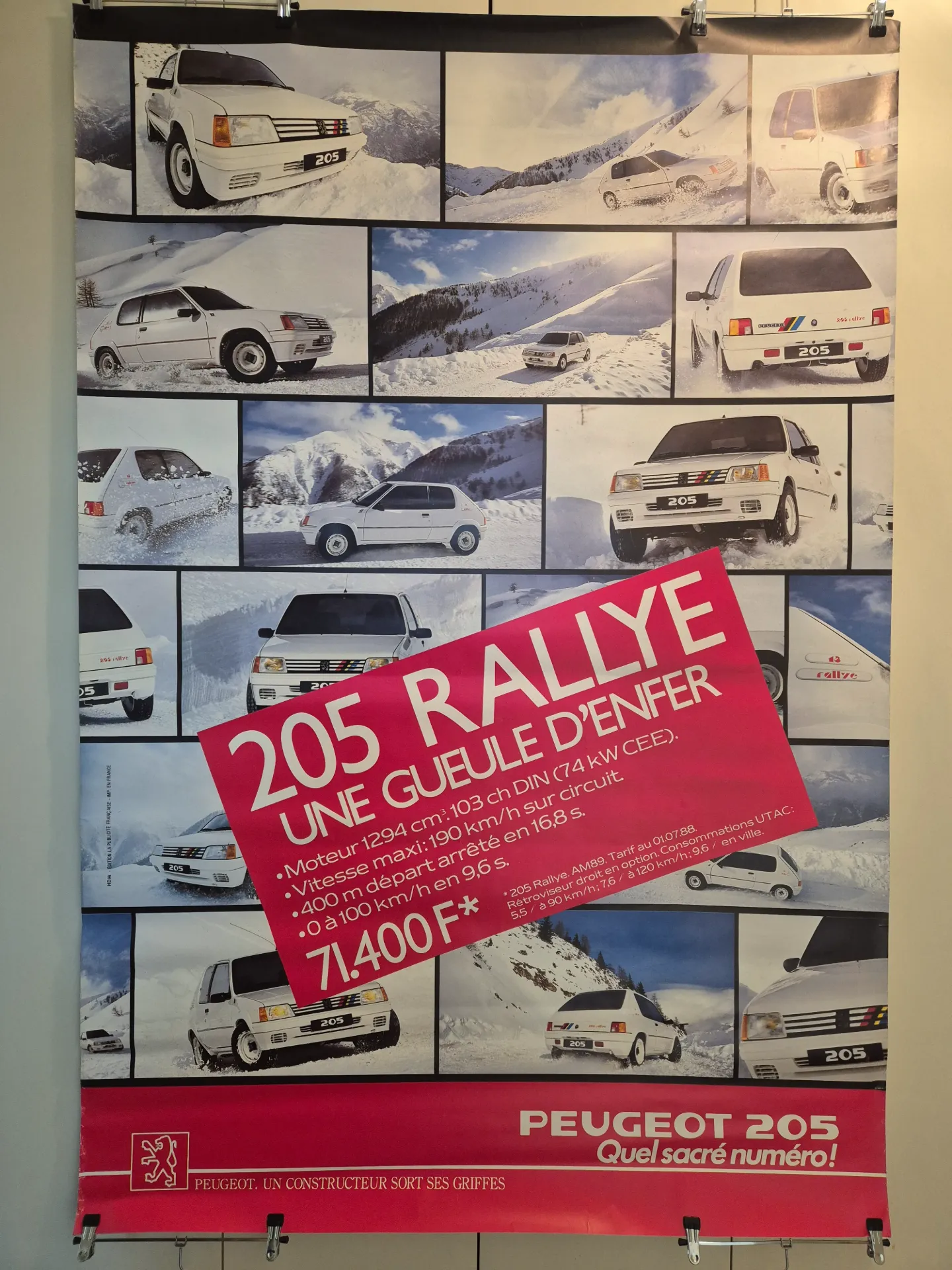 [AFFGF00016] PEUGEOT 205 RALLYE AM 89