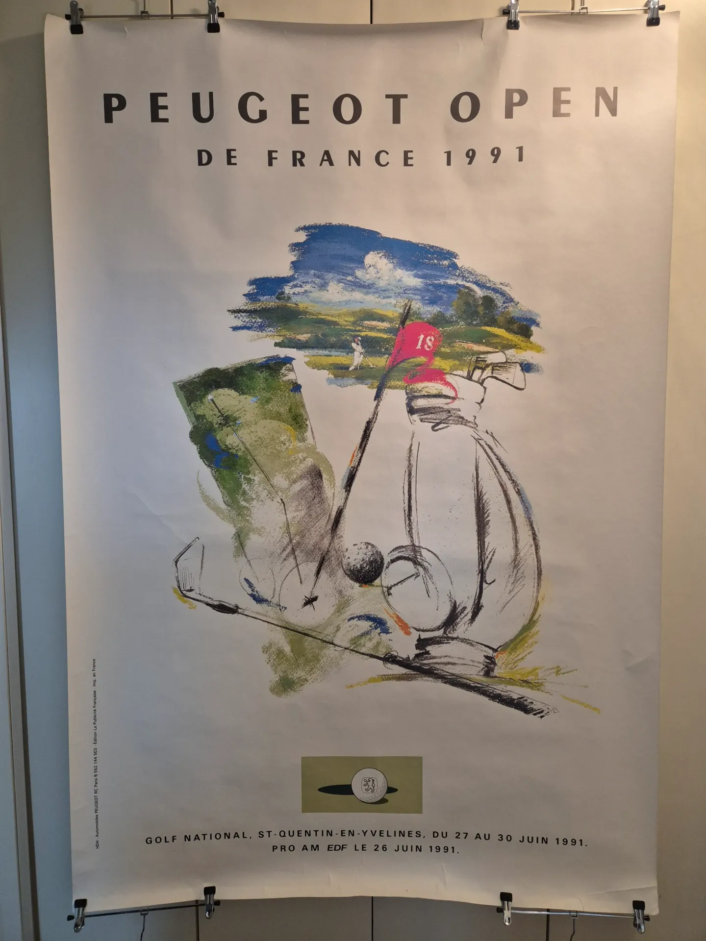 [AFFGF00052] PEUGEOT OPEN GOLF DE France 1991