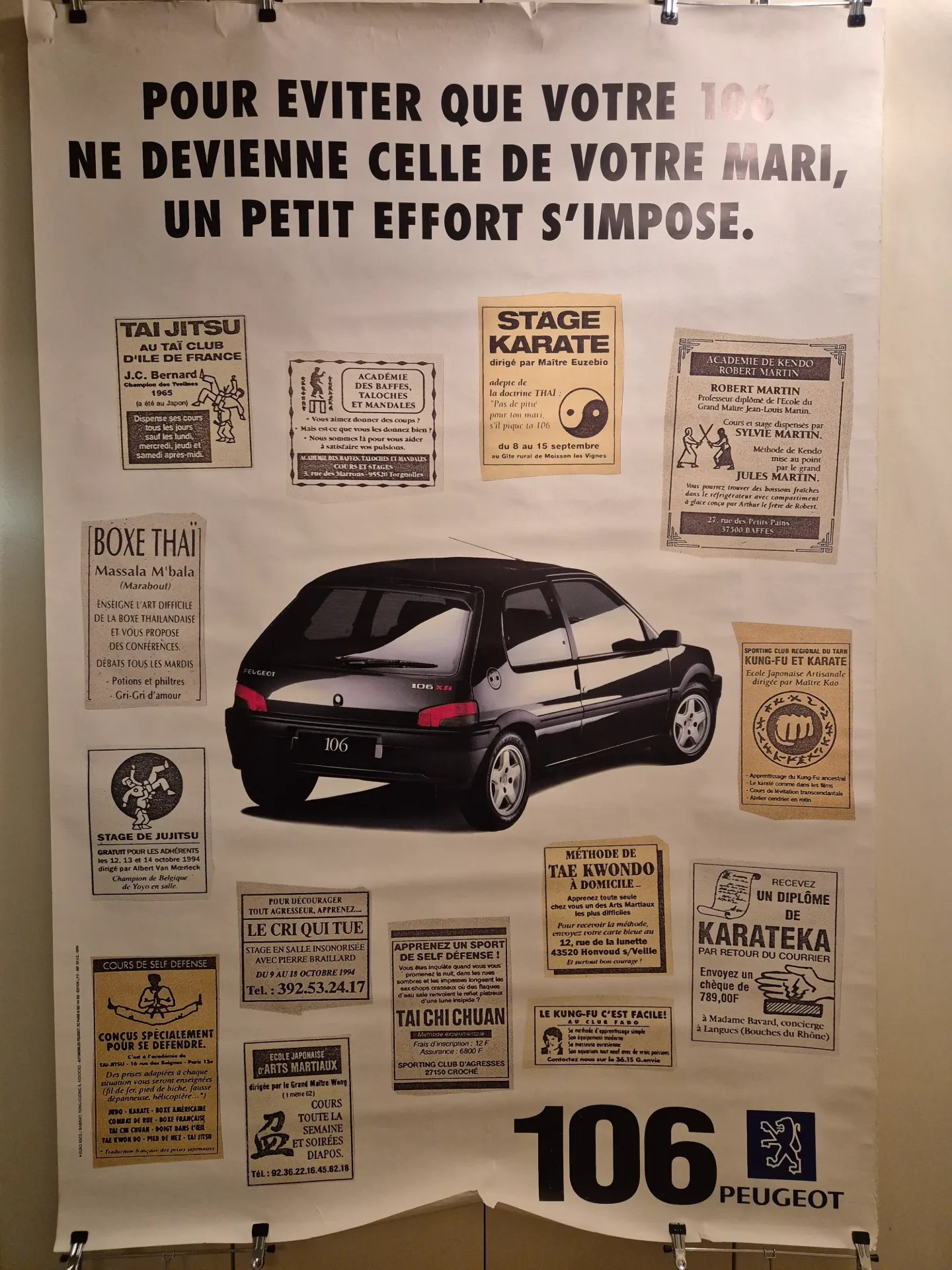 [AFFGF00060] PEUGEOT 106 XSI NOIRE